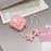 For Apple AirPods 3 Cute Rabbit Stars Soft TPU Earphone Case Protective Cover with Flower Pear Handy Strap - 7