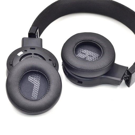 1 Pair Ear Pads for JBL LIVE 400BT PU Leather Bluetooth-compatible Headphone Replacement Cushion - Black - 2