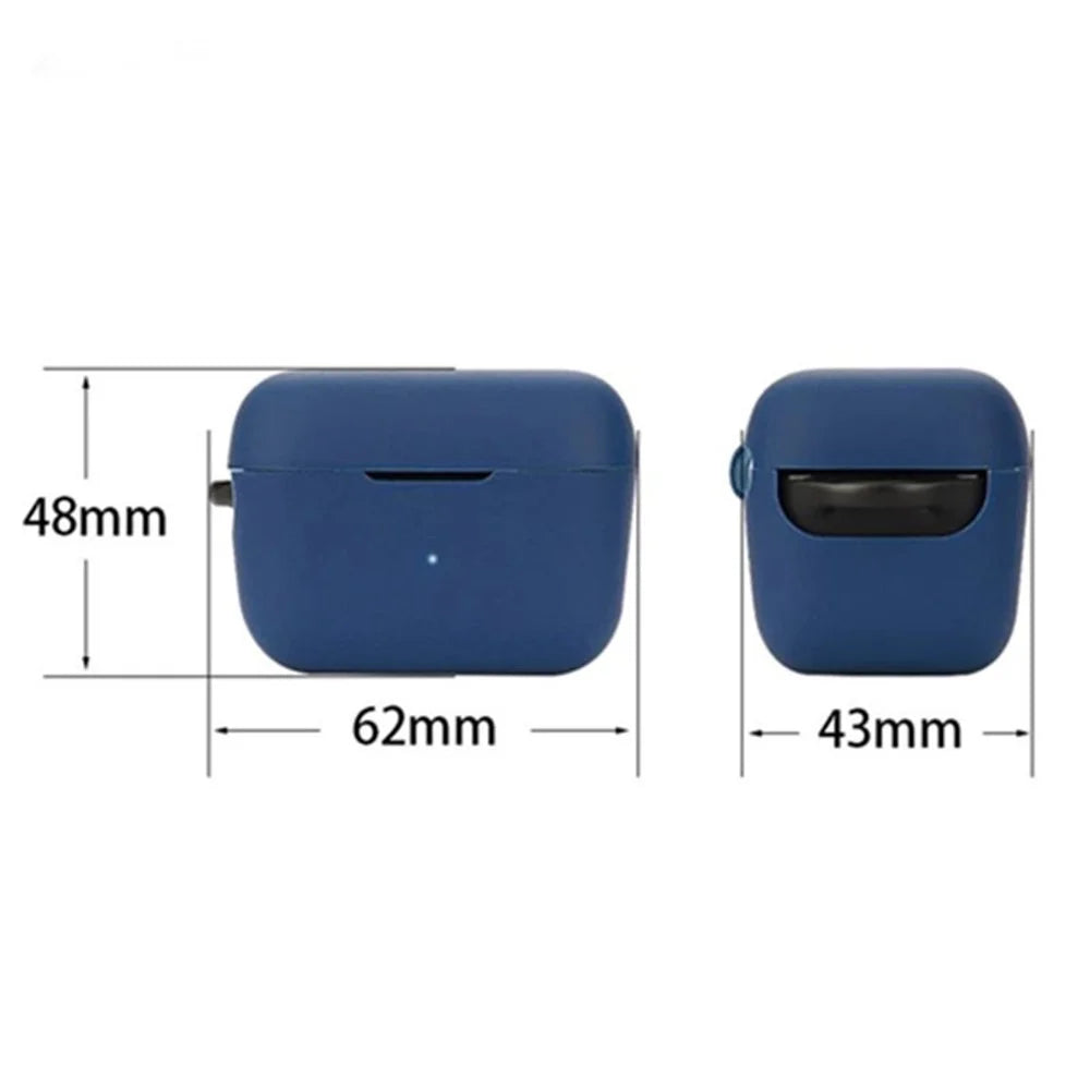 For Sennheiser CX200TW1-SPORT Silicone Cover Bluetooth-compatible TWS Earphone Protective Sleeve Case with Anti-lost Buckle - Dark Blue - 5