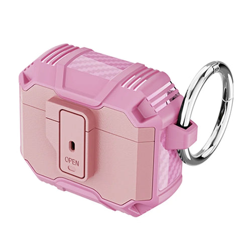 Earphone Case Cover for Apple AirPods 3 Soft TPU+PC Protective Case - Pink - 1