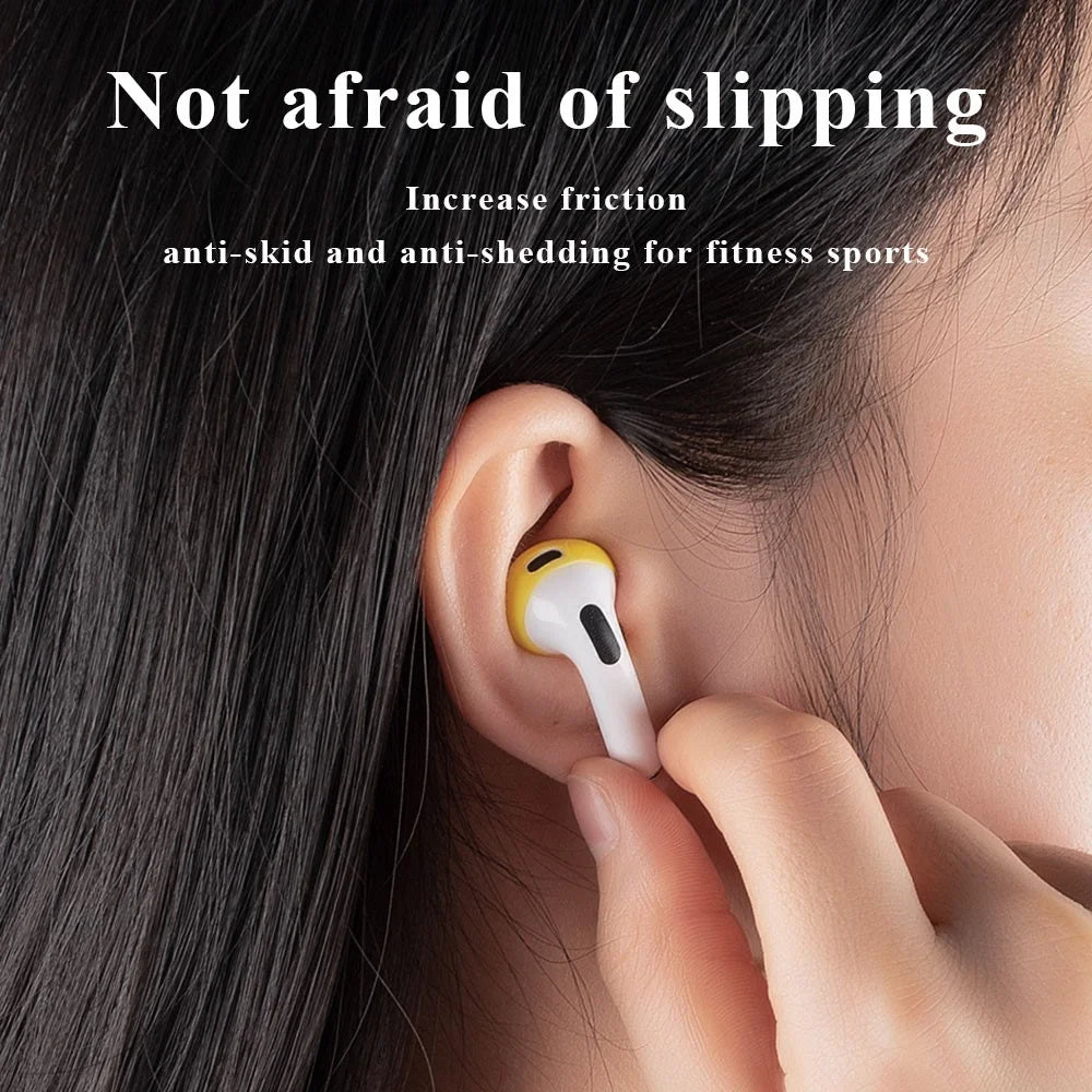 For Apple AirPods 3 3 Pairs Earbuds Anti-slip Silicone Cover Bluetooth-compatible Earphones Earmuffs Ear Tips - Light Purple / Dark Purple / Pink - 3