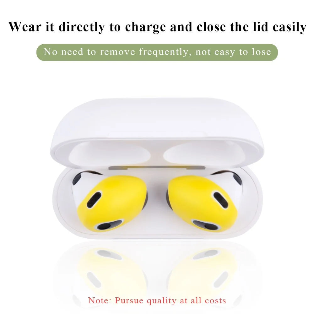 For Apple AirPods 3 3 Pairs Earbuds Anti-slip Silicone Cover Bluetooth-compatible Earphones Earmuffs Ear Tips - Light Purple / Dark Purple / Pink - 6