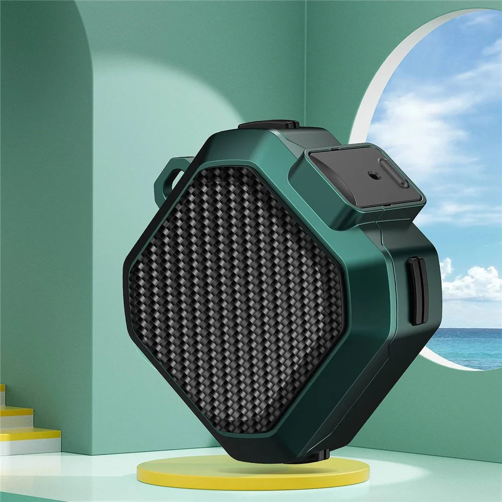 For Samsung Buds Live / Buds2 / Buds 2 Pro  / Buds Pro Carbon Fibre Texture Shockproof Case Earbuds Charging Case Cover Soft TPU+PC Headset Protector - Black Green - 3