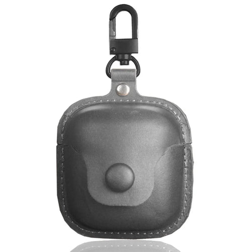 For JBL Tune 225TWS Crazy Horse Texture PU Leather Bluetooth-compatible Earphone Protective Case Anti-drop Anti-scratch Cover - Black - 1