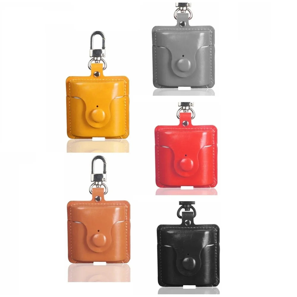 For Xiaomi Redmi Buds 3 Bluetooth-compatible Earphone Oil Texture PU Leather Protective Cover Anti-drop Sleeve - Brown - 2