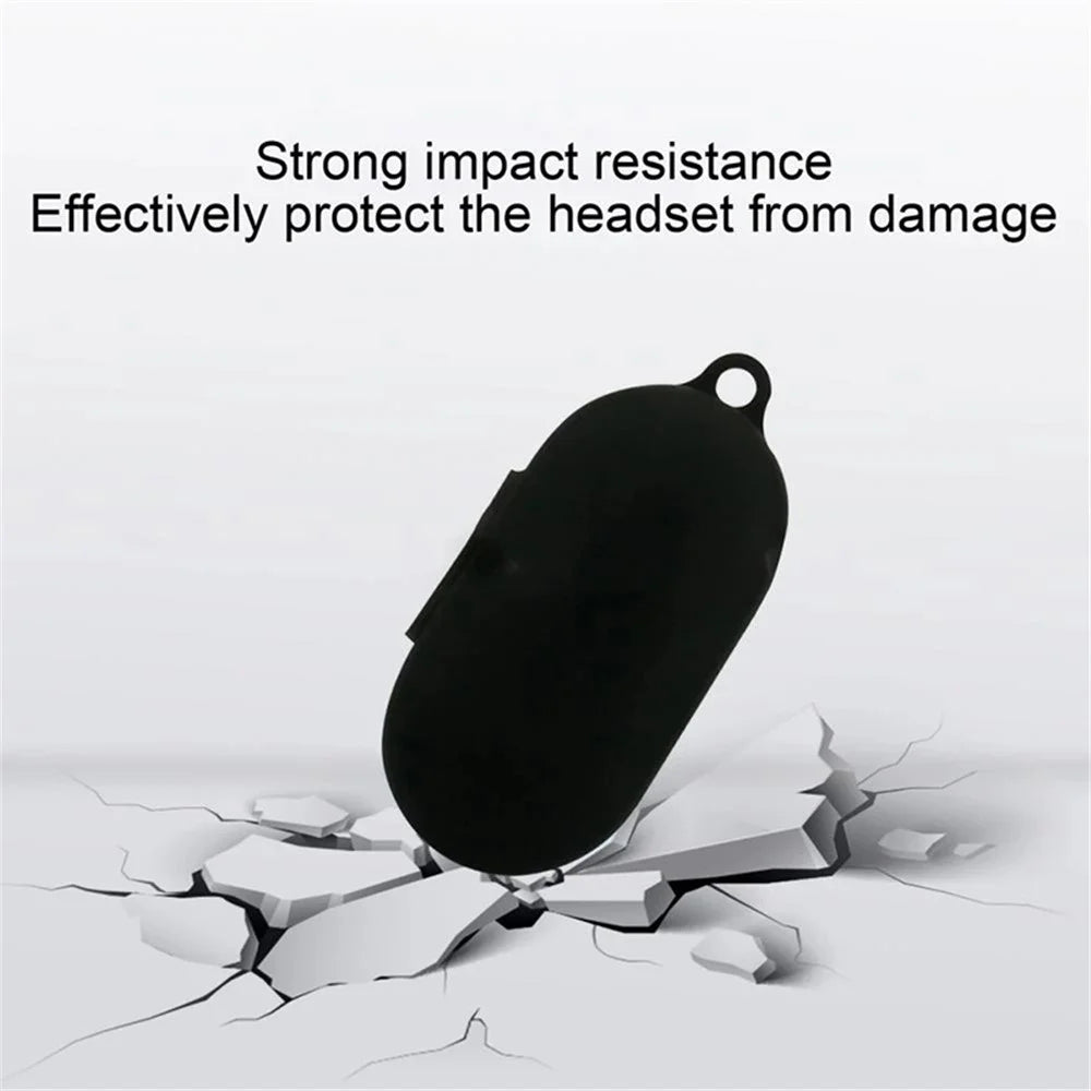 For OnePlus Buds Z2 Bluetooth-compatible Earphone Silicone Protective Case Drop-proof Cover with Anti-lost Buckle - Sky Blue - 4