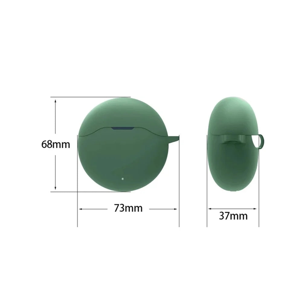 For Noise Buds VS303 Wireless Bluetooth-compatible Headphone Silicone Case Earphone Waterproof Cover (with Hook) - Blackish Green - 4