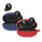 Scratch Resistant Case for Realme Buds Q Wireless Earbuds Protector with Anti-Lost Buckle Bluetooth-compatible Headset Silicone Cover - Dark Blue - 2