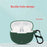 Silicone Case for QCY T20 Bluetooth-compatible Earbuds Cover Drop-Proof Soft Protector with Anti-Lost Buckle - Blackish Green - 6