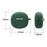 Silicone Case for QCY T20 Bluetooth-compatible Earbuds Cover Drop-Proof Soft Protector with Anti-Lost Buckle - Blackish Green - 7