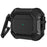 For Apple AirPods 3 Carbon Fiber Pattern Protective Case Portable Bluetooth-compatible Earbuds Soft TPU+PC Cover with Buckle - Black - 1
