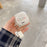 For Samsung Galaxy Buds Live / Buds Pro / Buds2 Transparent Earphone Case Soft TPU Clear Glitter Smile Face Pattern Protective Cover with Heart Pendant - White - 4