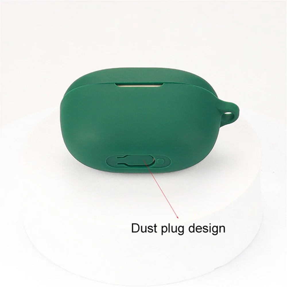Earphone Silicone Sleeve for SoundCore Life A3i, Soft Protection Cover Case with Anti-lost Buckle - Blackish Green - 5