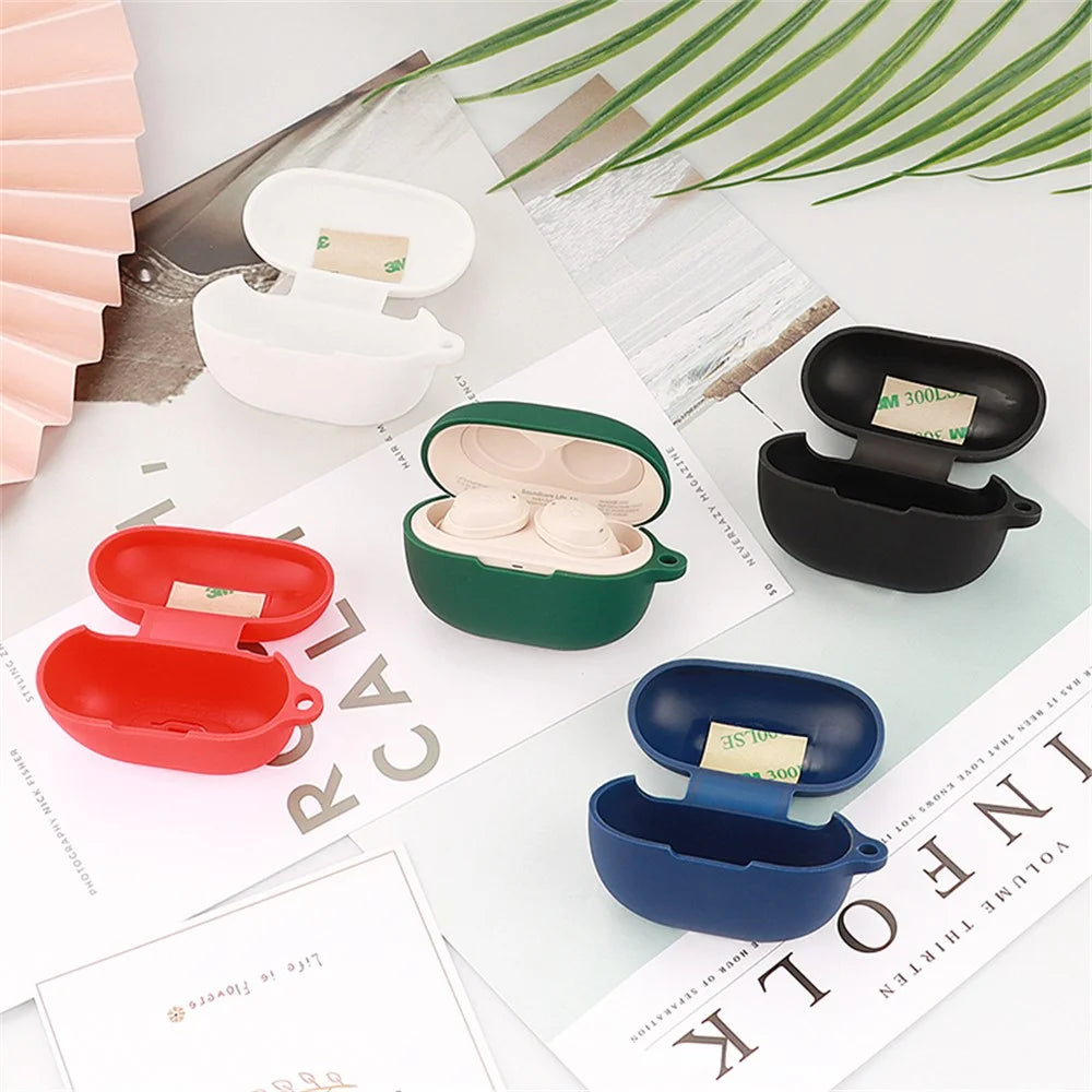 Earphone Silicone Sleeve for SoundCore Life A3i, Soft Protection Cover Case with Anti-lost Buckle - Blackish Green - 7