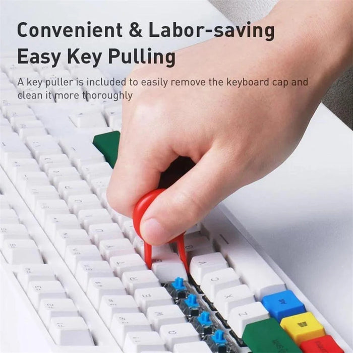 Cleaning Brush + Pen + Keycap Puller Wireless Earphone Computer Keyboard Cleaning Tools Set - 2
