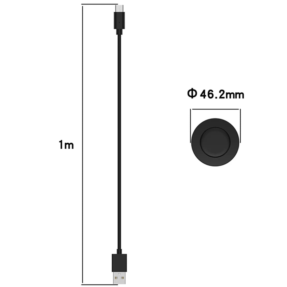 For Xiaomi Watch S1 Magnetic Wireless Charger Smart Watch Portable Charging Station with 1m Detachable Cable - 6