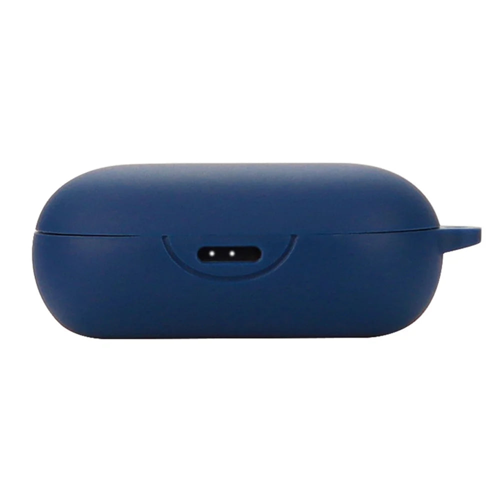 For Anker Soundcore Sport X10 Wireless Sport Earphone Silicone Case Anti-drop Protective Cover with Anti-lost Buckle - Dark Blue - 1