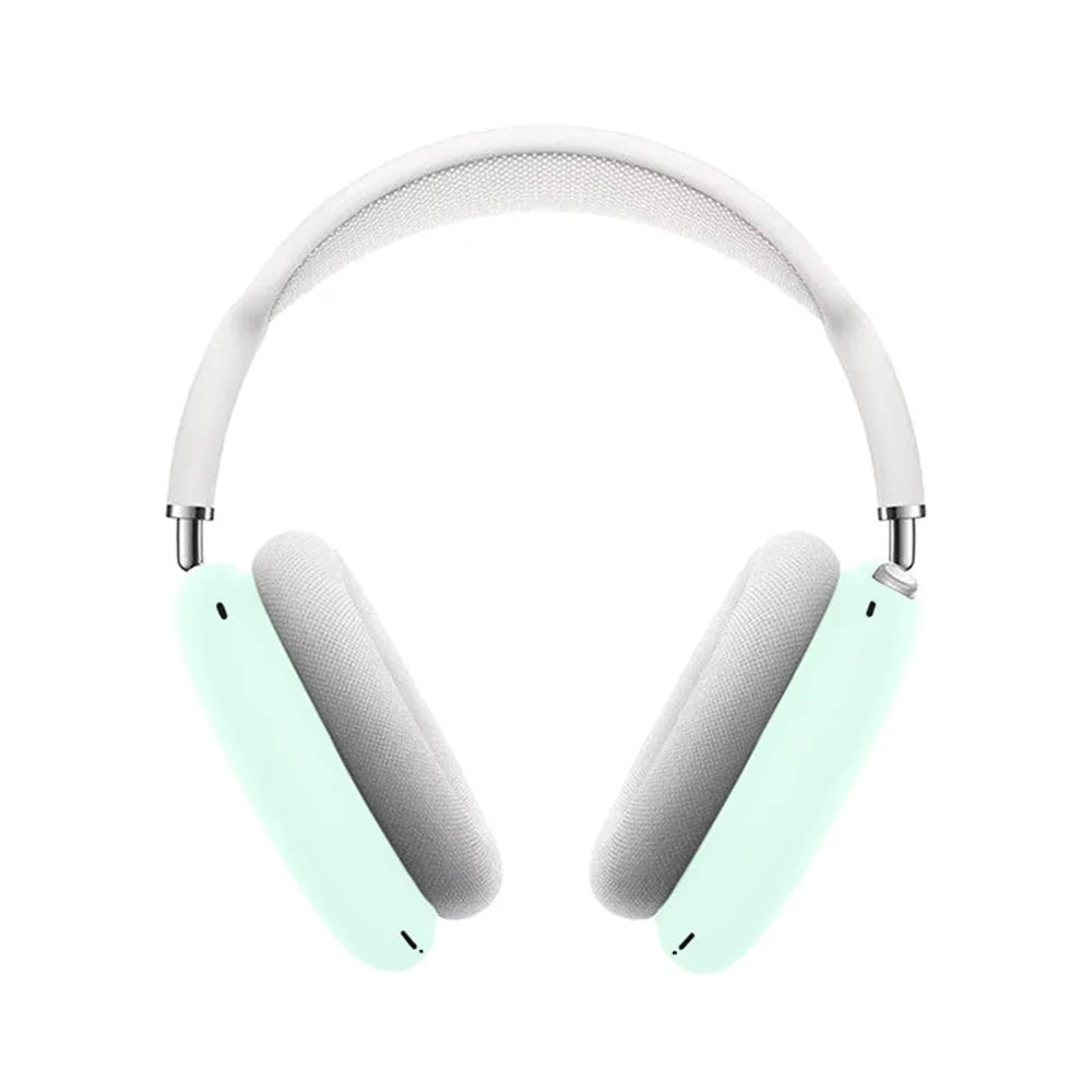 For AirPods Max with USB-C / Max Outer Shell + Earmuff + Headband Protective Cover Anti-Scratch Case - Luminous Green - 1