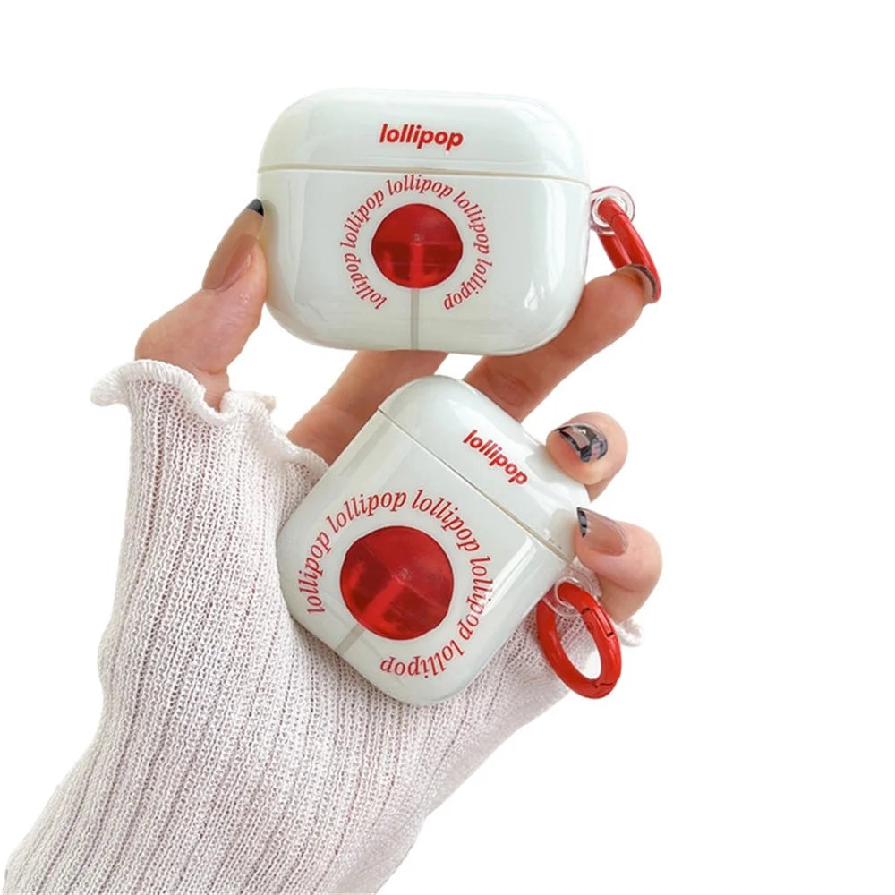 For Apple AirPods 3 Headphone Cover Anti-Scratch Cover Sugar Pattern IMD + TPU Earbuds Case with Buckle - 1