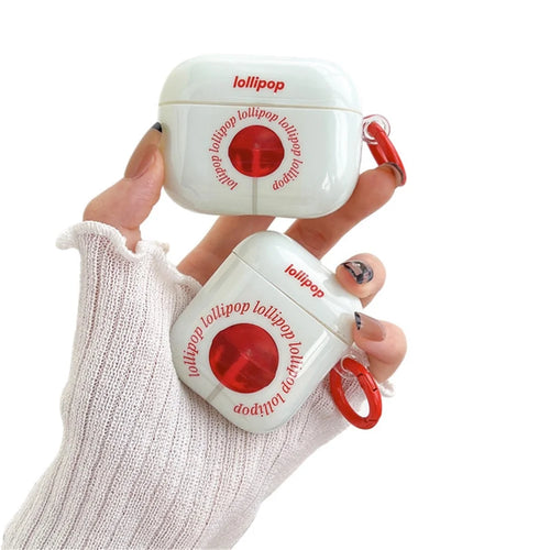 For Apple AirPods 3 Headphone Cover Anti-Scratch Cover Sugar Pattern IMD + TPU Earbuds Case with Buckle - 1