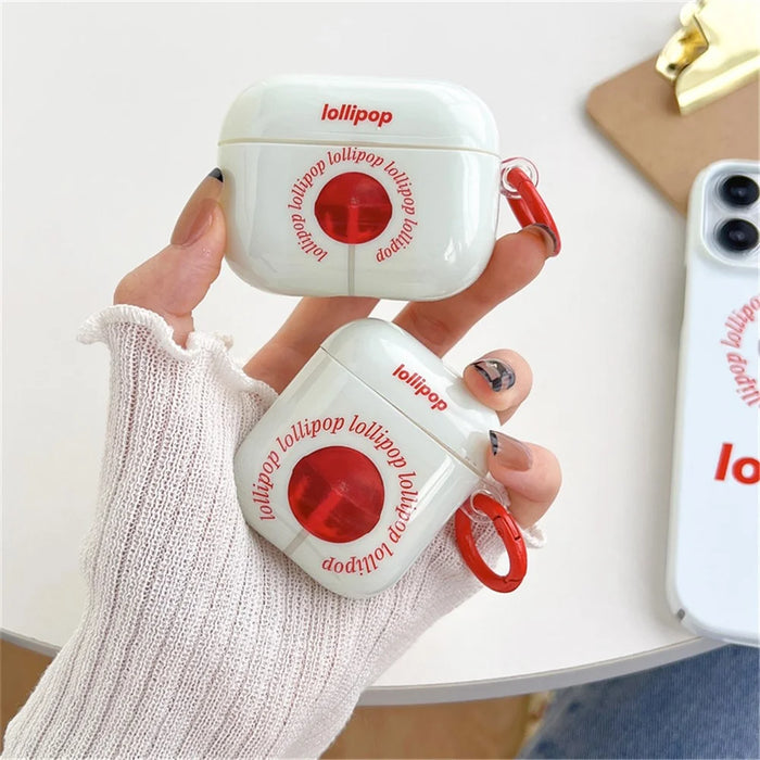 Anti-Fall TPU Cover for Apple AirPods Pro, Sugar Pattern IMD Headphone Case with Buckle - 2