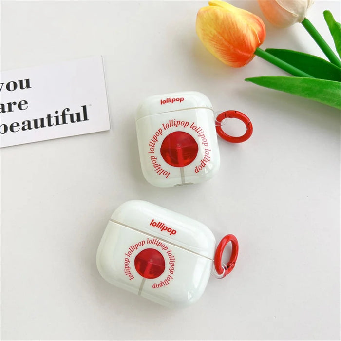 Anti-Fall TPU Cover for Apple AirPods Pro, Sugar Pattern IMD Headphone Case with Buckle - 6