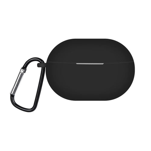 Silicone Case for Huawei FreeBuds Pro 2 All-inclusive Protection Earphone Case Bluetooth-compatible Headset Cover with Anti-Lost Buckle - Black - 1
