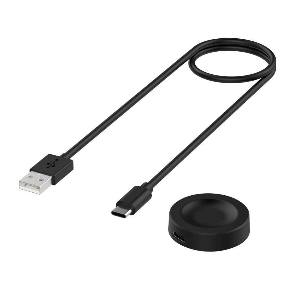 For Huawei Watch 3 Pro New Splittable Charging Base with 1m Cable Smart Watch Wireless Charger - Black - 1