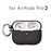 For AirPods Pro 2 Charging Case Cover Litchi Texture Bluetooth-compatible Earbuds Shockproof TPU Case with Buckle - Black - 2