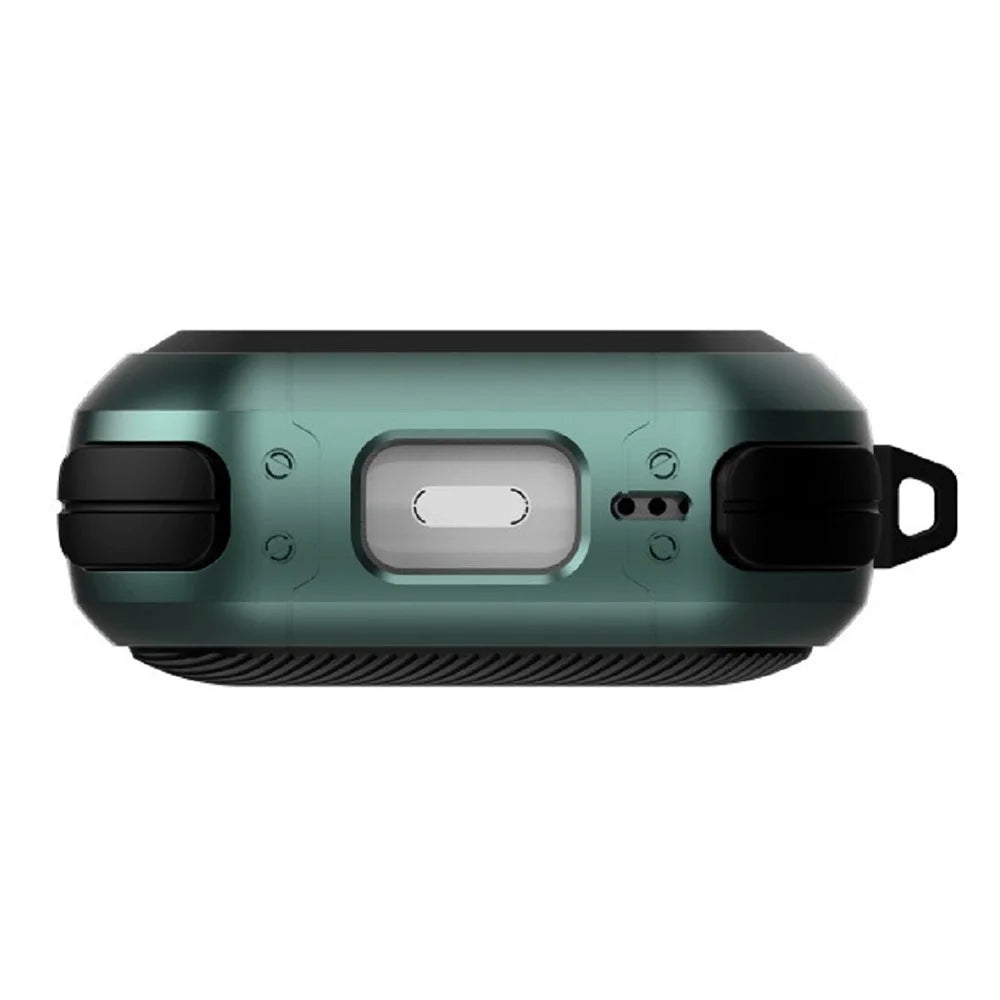 For AirPods Pro 2 Carbon Charging Case Cover Bluetooth-compatible Earbuds Protector Shockproof Cover Dual Color TPU+PC Case with Buckle - White - 4