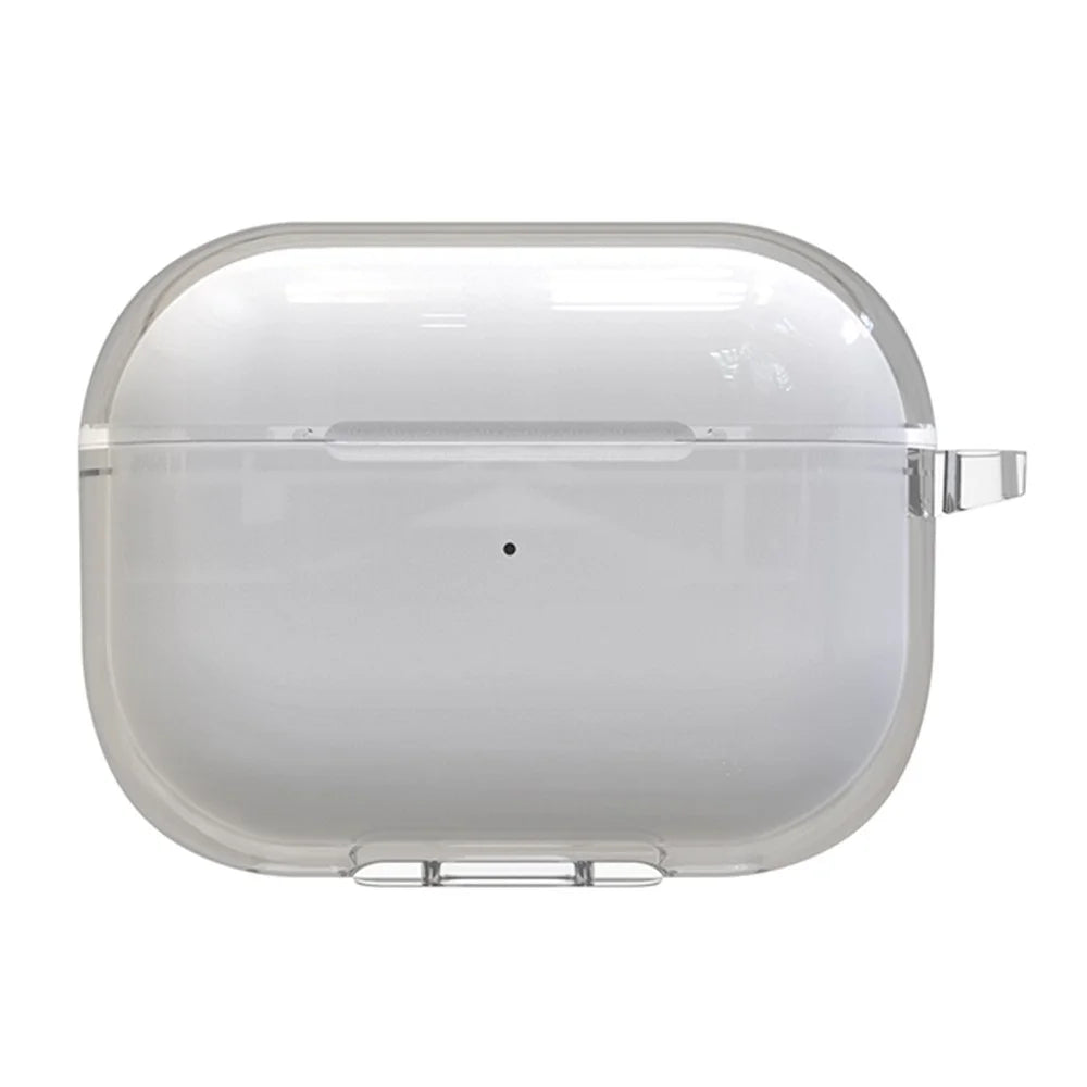 For AirPods Pro 2 / Pro Protective Cover Soft TPU Transparent Shockproof Case with Carabiner Hook - 1