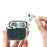 For Apple AirPods 3 Charging Case Cover Anti-Drop TPU+PC Electroplating Case Bluetooth-compatible Earbuds Protector with Dual Side Lock / Ring Buckle - Rose Gold / Green - 3