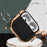 For Apple AirPods 3 Charging Case Cover Anti-Drop TPU+PC Electroplating Case Bluetooth-compatible Earbuds Protector with Dual Side Lock / Ring Buckle - Rose Gold / Green - 5
