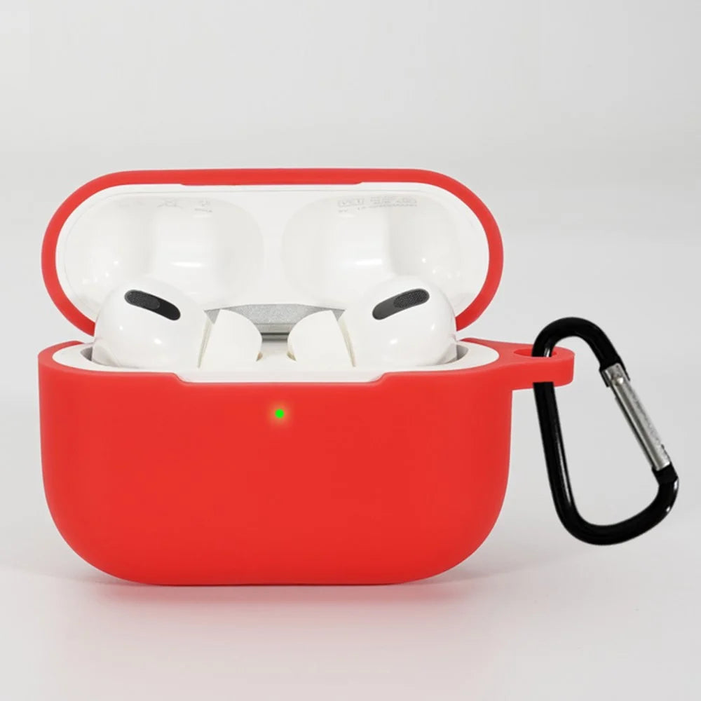 3 in 1 For Apple AirPods Pro 2 Portable Protective Case Set Earbuds Soft Silicone Protector Kit with Keychain  /  Anti-lost Neck Strap - Midnight Green - 5