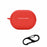 For Huawei FreeBuds Pro 2 Bluetooth Earphone Silicone Case Dust Plug Design Protective Cover with Anti-lost Buckle - Red - 1