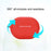 For Huawei FreeBuds Pro 2 Bluetooth Earphone Silicone Case Dust Plug Design Protective Cover with Anti-lost Buckle - Red - 3