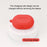 For Huawei FreeBuds Pro 2 Bluetooth Earphone Silicone Case Dust Plug Design Protective Cover with Anti-lost Buckle - Red - 5
