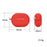 For Huawei FreeBuds Pro 2 Bluetooth Earphone Silicone Case Dust Plug Design Protective Cover with Anti-lost Buckle - Red - 7