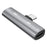 Type-C Male to Type-C + 3.5mm Female Jack Converter PD 27W Charging Earphone Audio Adapter for Laptop Tablet Phone - Dark Grey - 1