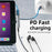 Type-C Male to Type-C + 3.5mm Female Jack Converter PD 27W Charging Earphone Audio Adapter for Laptop Tablet Phone - Dark Grey - 4