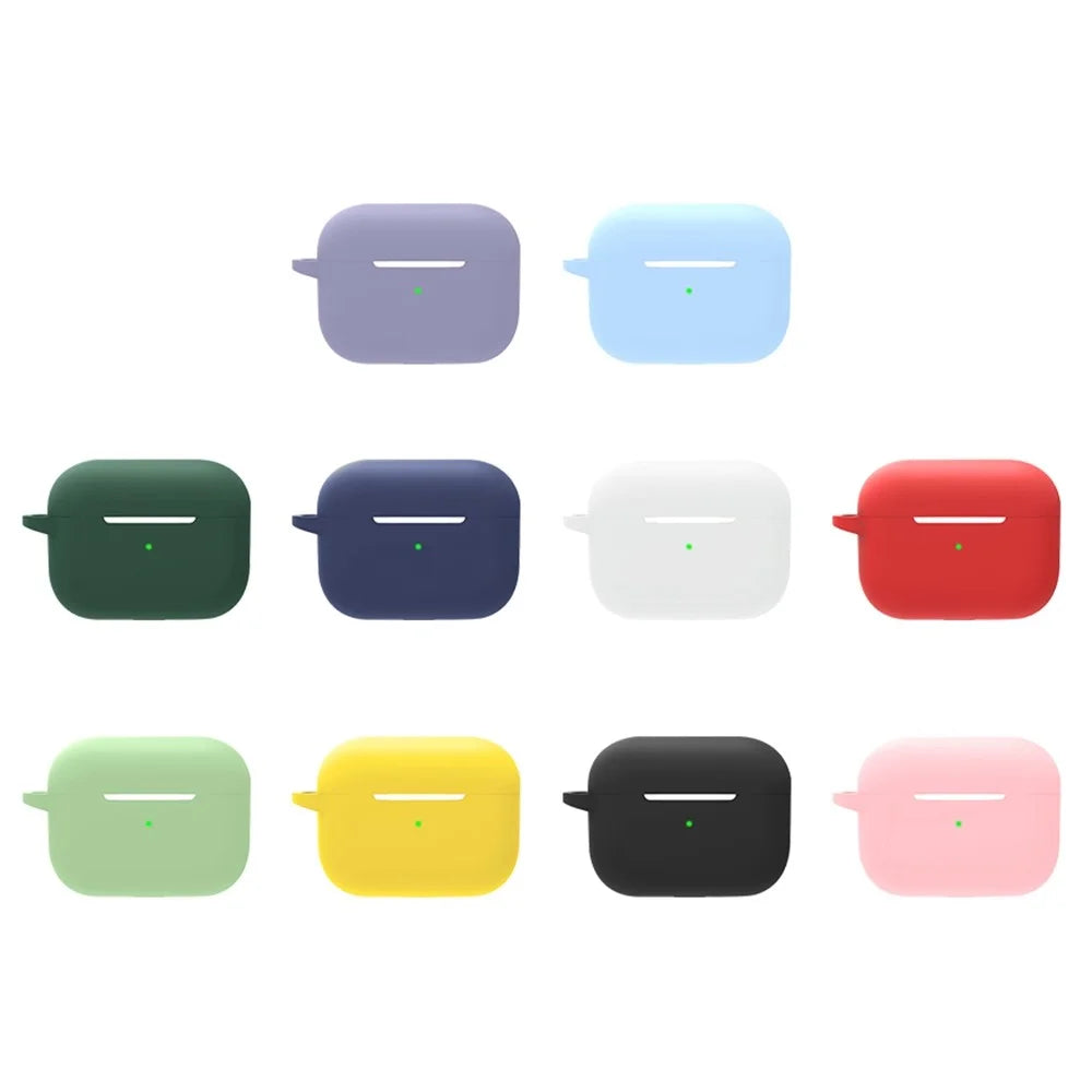 5 in 1 For Apple AirPods Pro 2 Charging Case Cover Headset Silicone Case Protector Set with Earbuds Holder / Anti-lost Neck Strap / Buckle - Midnight Green - 4