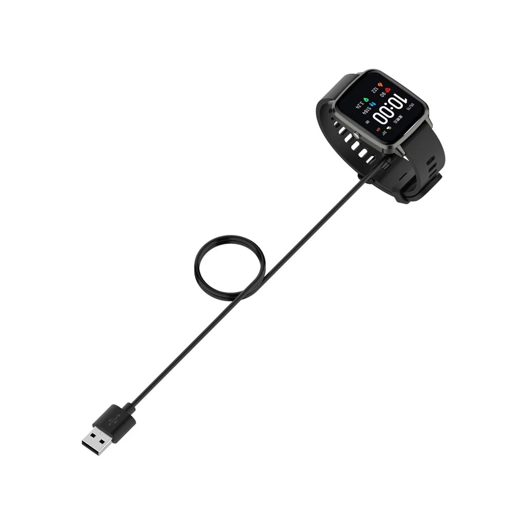 For Realme Watch 3 Smart Watch Charger USB Magnetic Charging Pad with 1m Cable - Black - 4
