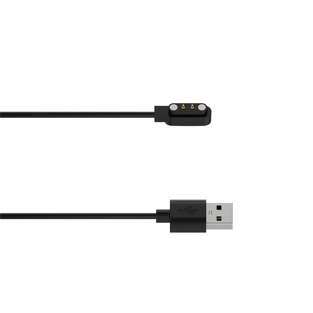 For Realme Watch 3 Smart Watch Charger USB Magnetic Charging Pad with 1m Cable - Black - 5