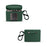 For FIIL CC Pro2 Silicone Case Bluetooth-compatible Earphone Anti-scratch Protective Cover with Anti-lost Buckle - Blackish Green - 5