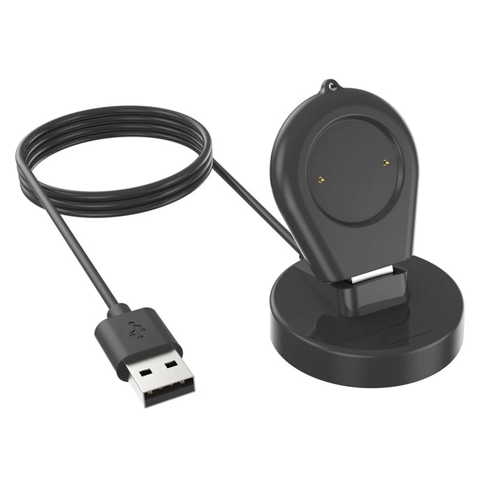 For Huami Amazfit GTR 4 Water-drop Shape Smart Watch Charger USB Cable Charging Stand with Phone Holder Function - 1