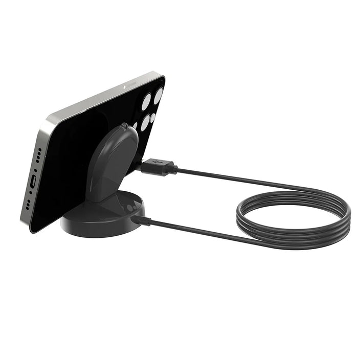 For Huami Amazfit GTR 4 Water-drop Shape Smart Watch Charger USB Cable Charging Stand with Phone Holder Function - 4