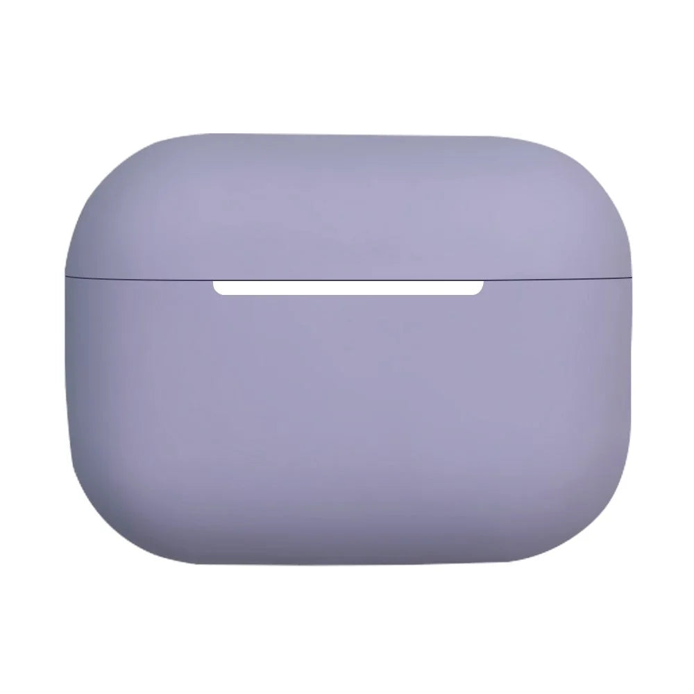 Solid Color Earbuds Silicone Case for Apple AirPods Pro 2, Bluetooth-Compatible Earbuds Anti-Scratch Protective Cover - Light Purple - 1