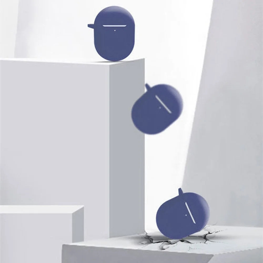 For Redmi Buds 4 Bluetooth-compatible Earphone Soft Silicone Protective Sleeve Anti-scratch Anti-drop Cover - Purple - 3