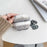 For Apple AirPods 3 Cute Plush Splicing Bluetooth-compatible Earphone Case Winter Protective Cover with Heart Pendant - Black / White - 3