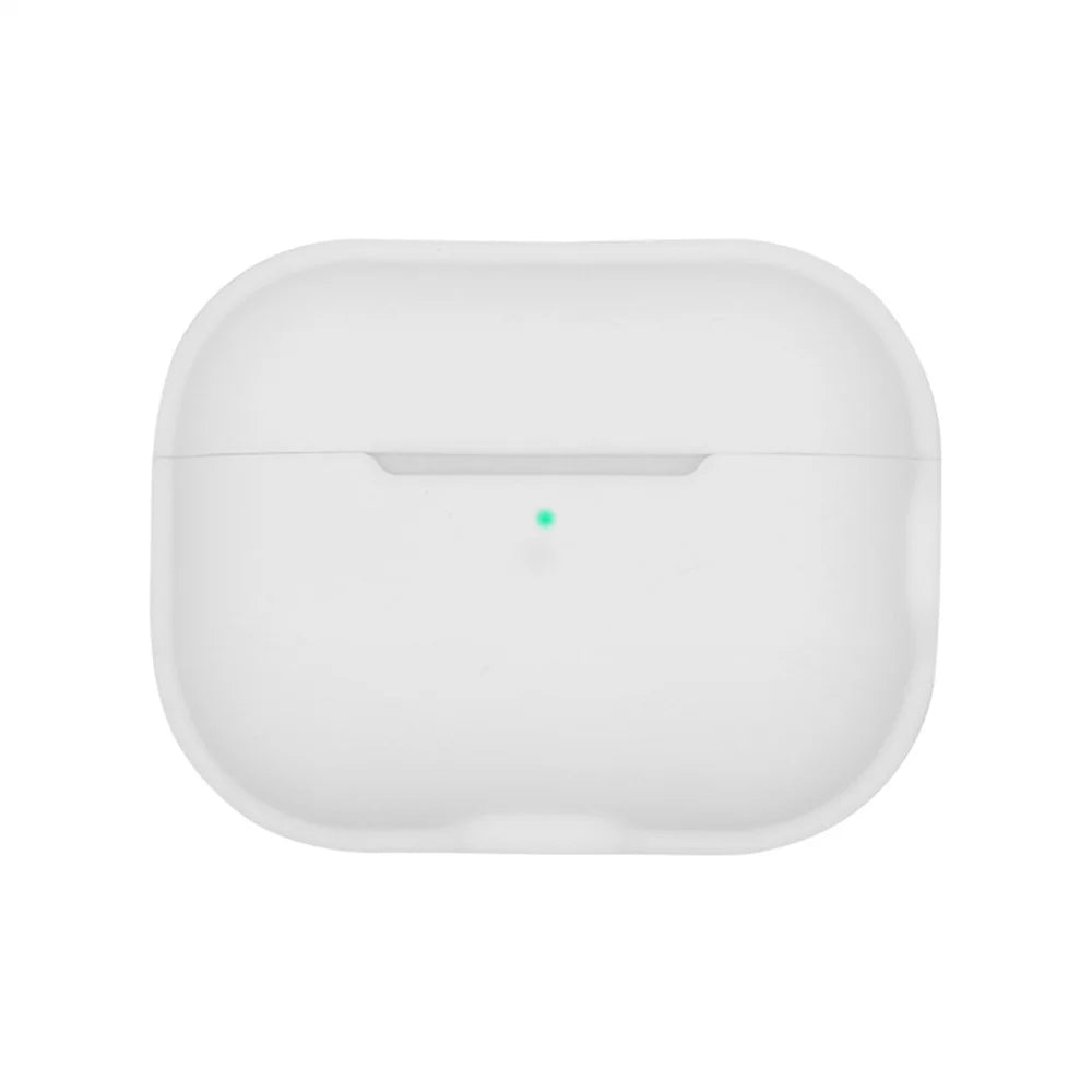 For AirPods Pro 2 Charging Case Cover Anti-Fall Silicone Case Bluetooth-compatible Headset Protector - White - 1